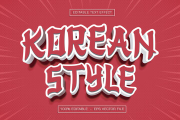 Korean Style Editable Text Effect