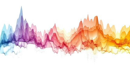 Colorful abstract wave design with vibrant rainbow spectrum flowing from cool blues and purples to warm oranges and yellows, perfect for modern website headers and creative backgrounds.