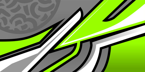 Abstract stripe racing background designs for wrap cargo van, race car, pickup truck, adventure vehicle. Car wrap design vector © Gusti