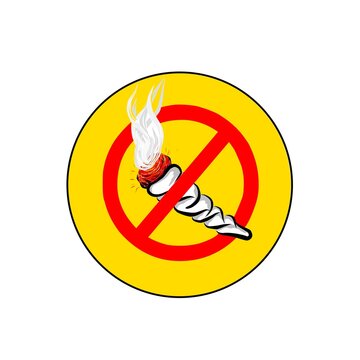 recommend clip art: an illustration depicting a tobacco cigarette isolated on a white background and also a sign prohibiting smoking