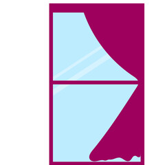 Window illustration modern