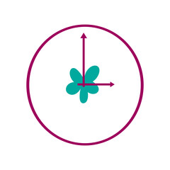illustration of a clock modern art