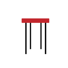 red modern chair