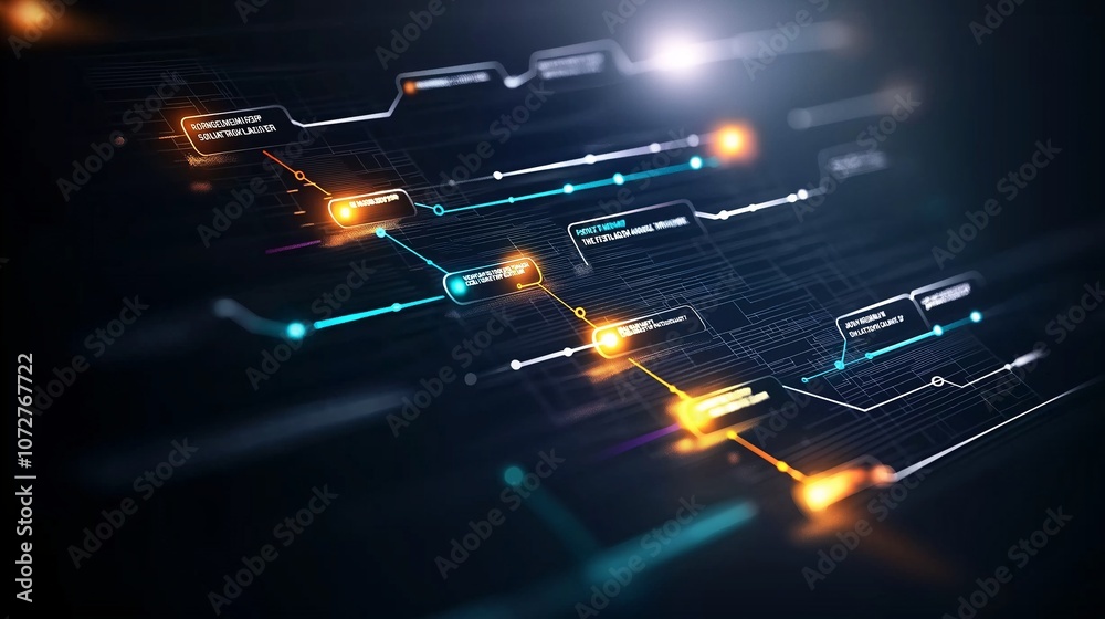 Poster visual representation of a customer journey map illustrating key touchpoints and stages for enhanced
