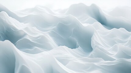 Obraz premium Abstract White and Blue Wavy Texture