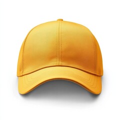 Fototapeta premium realistic high quality Yellow baseball hat mockup isolated