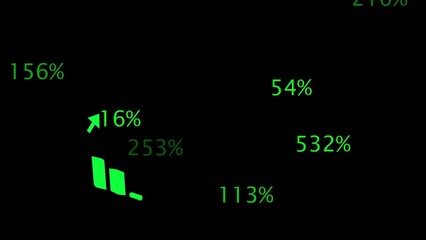 abstract glowing bar graph chart  representing data trends, evoking sense of growth and analysis.