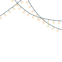 string lights illustration 