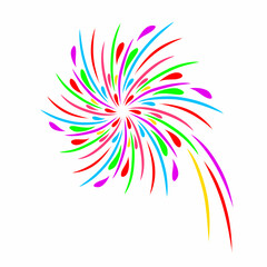 illustrator vector graphics of design elements colorful fireworks splashes