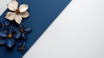 Elegant floral flat lay for canadian st. jean baptiste day celebration concept design