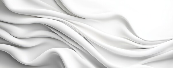 Obraz premium Abstract White Fabric Drape.