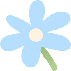 pastel blue flowers for decoration