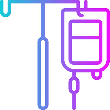 recommend clip art: Iv Drip Gradient Icon Design Vector