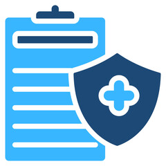 Fototapeta premium Health Insurance Solid Color Icon Design Vector