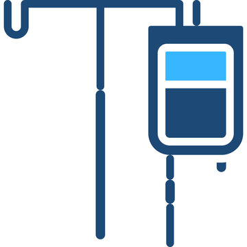 recommend clip art: Iv Drip Solid Color Icon Design Vector