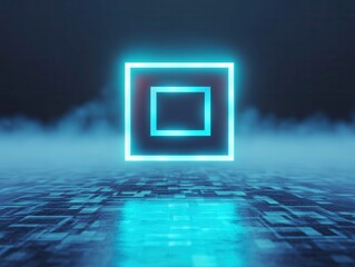 Isolated QR Code in a Foggy Digital Environment