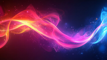 Fototapeta premium Background of Color Particle Technology