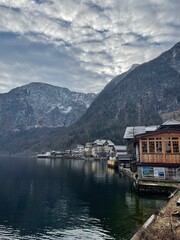 Fototapeta premium Lake View of Hallstatt, Austria