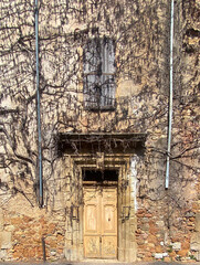 maison recouverte de lierre séchée