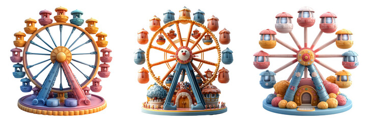 Whimsical Ferris Wheels A Colorful Journey Through Imagination and Fun