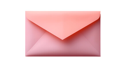 Pink Envelope on Red Background for Elegant Stationery Presentation