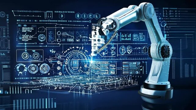 精密なロボットアームやAIのアルゴリズムの流れ