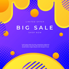 Naklejka premium Vibrant Mega Sale Promotion With 30 Percent Discount. Perfect for advertising campaigns, online promotions, and attracting customers with its colorful geometric background.