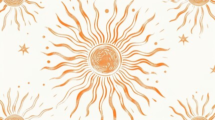 Bright and Cheerful Cartoon Sun on White Background: A Ray of Sunshine