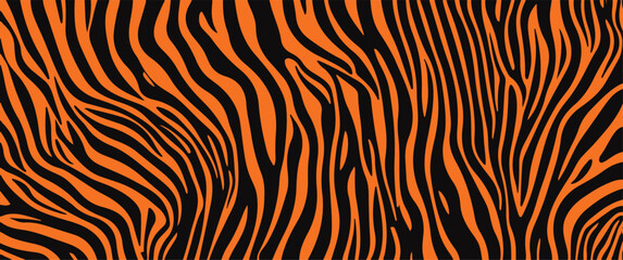This wild and free tiger stripe pattern is a reminder of the untamed beauty of the natural world