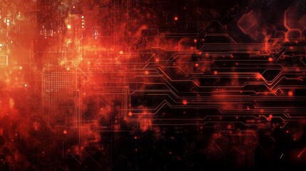 Digital background for tech, AI, data, audio, graphics