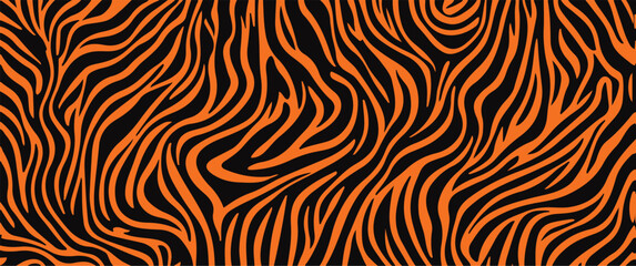 Fototapeta premium Graphic tiger stripes with a modern twist