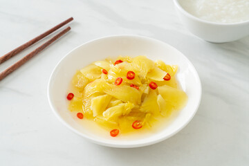 spicy salad pickle cabbage or celery with sesame oil