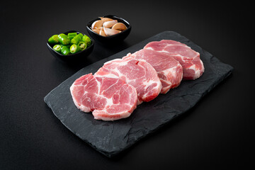 fresh pork neck raw or collar pork