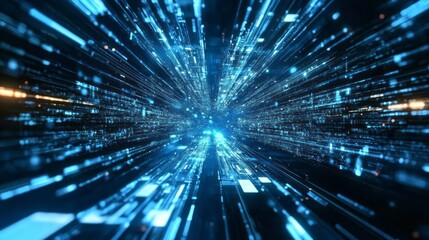 Digital background for tech, AI, data, audio, graphics