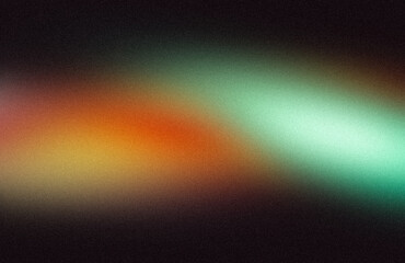Dark glowing orange gray blue color grainy gradient, aesthetic texture effect, glowing overlay effect background, light leaks colorful noisy gradient texture.