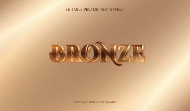 BRONZE text effect