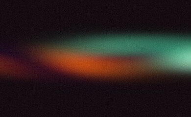 Dark glowing orange blue color grainy gradient, aesthetic texture effect, glowing overlay effect background, light leaks colorful noisy gradient texture.