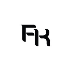 FK monogram logo design letter text name symbol monochrome logotype alphabet character simple logo
