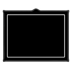 blackboard silhouette vector illustration