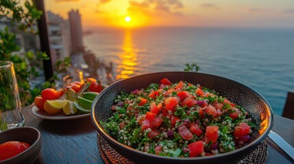 Discover the secrets to making authentic lebanese tabbouleh salad with fresh parsley and tomato