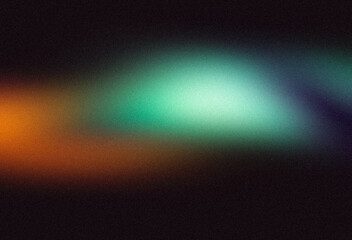 Dark glowing orange blue color grainy gradient, aesthetic texture effect, glowing overlay effect background, light leaks colorful noisy gradient texture.