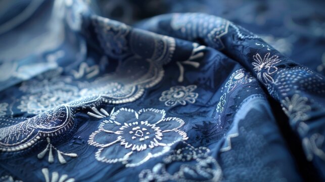 Detailed Slovak Traditional Textile Pattern Design