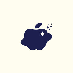 Healthy Fruit Apple logo illustration