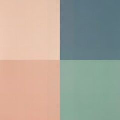 Fototapeta premium Minimalist Pastel Color Block Pattern