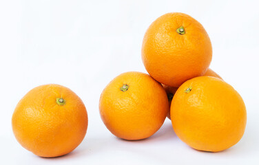 oranges on a white