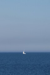 Sailboat in an large body of water