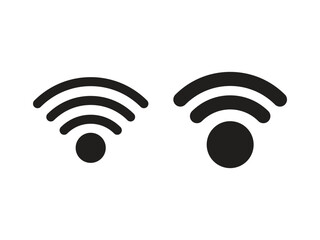 Wifi icon, Wireless symbol vector.