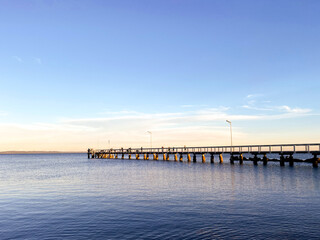 The Wellington Point pier during the day