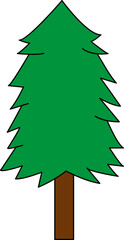 Fototapeta premium a basic tree for decorating Christmas trees