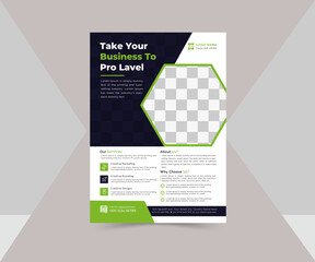 trending colour 2024 Creative Business Flyer Design template